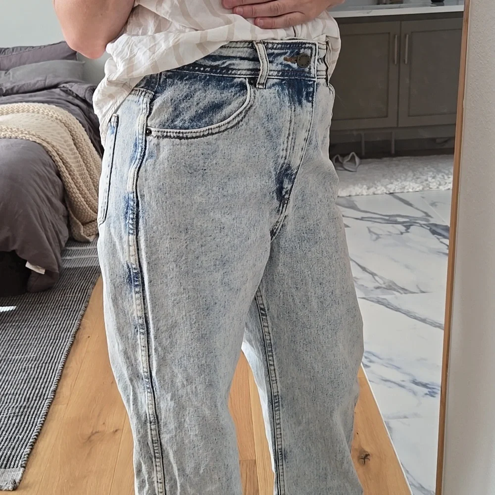 Sézane Le Crop Blue Edge Jeans | French Girl Style I VGUC, size 36 4US - Picture 7 of 13